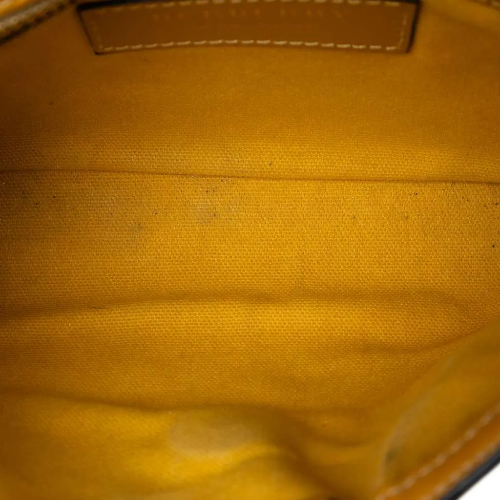 Burberry Haymarket Check Coated Canvas and Calfskin Loxley Crossbody Beige Canvas Very good - Model View