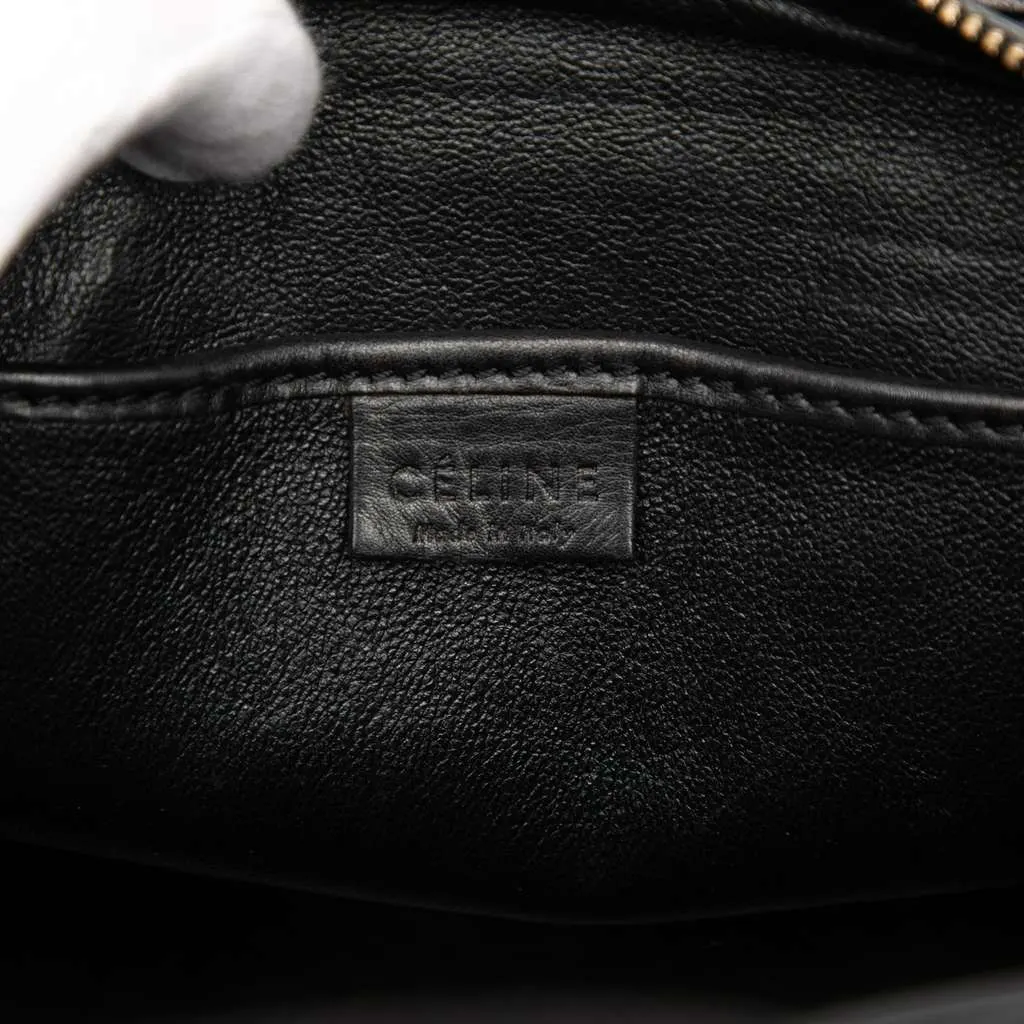 Celine Nano Tricolor Calfskin and Suede Luggage Tote Beige Leather Very good - Box View