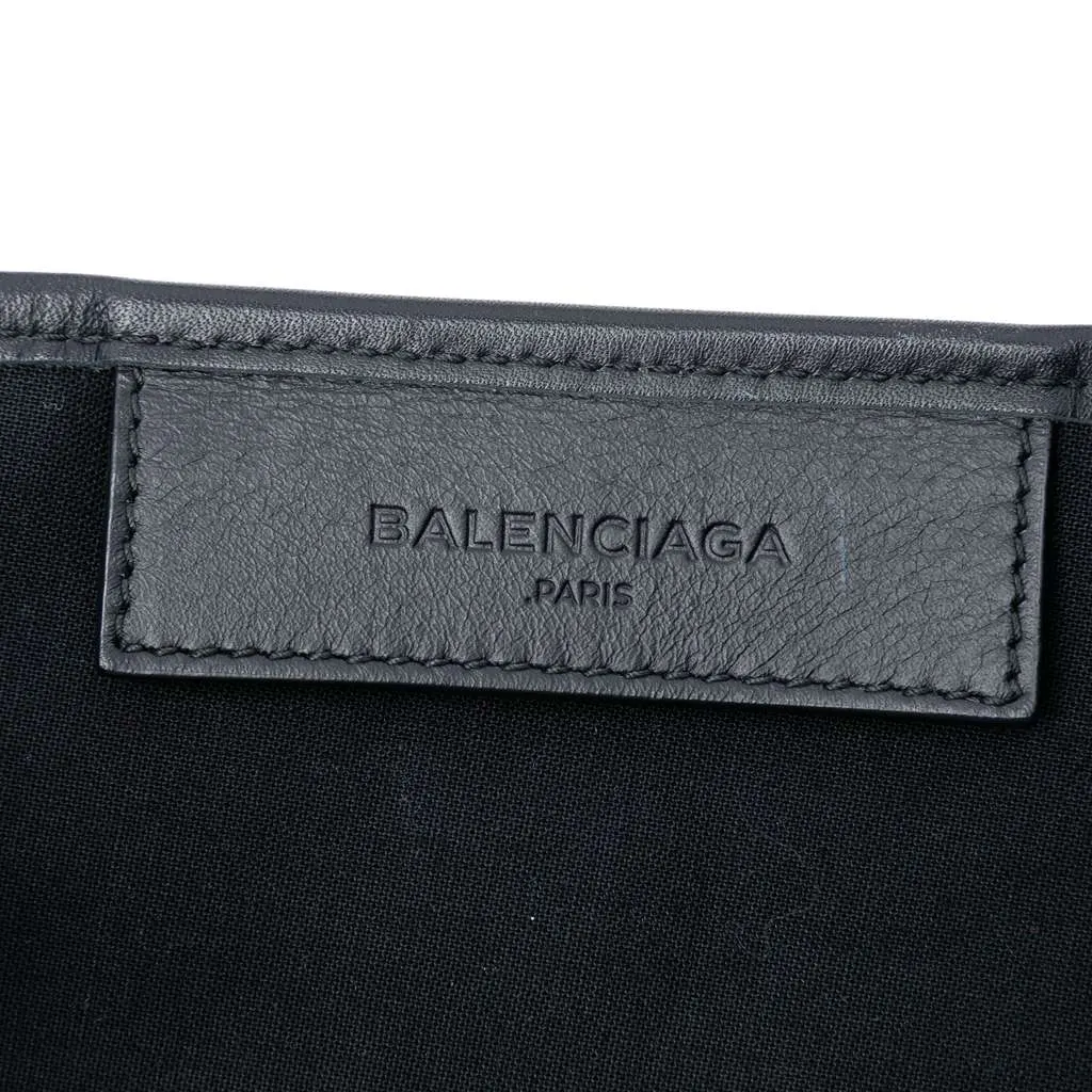 Balenciaga Canvas Striped Navy Cabas S Blue Canvas Very good - Box View
