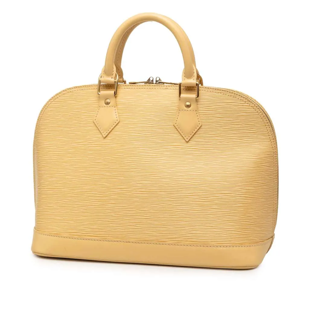 Louis Vuitton Epi Alma PM Yellow Leather Very good - Back View