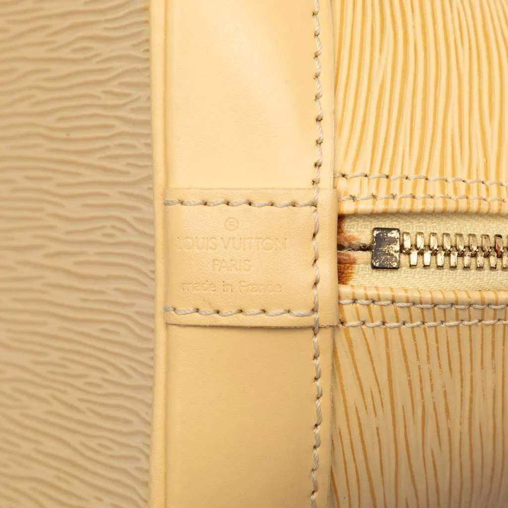 Louis Vuitton Epi Alma PM Yellow Leather Very good - Box View