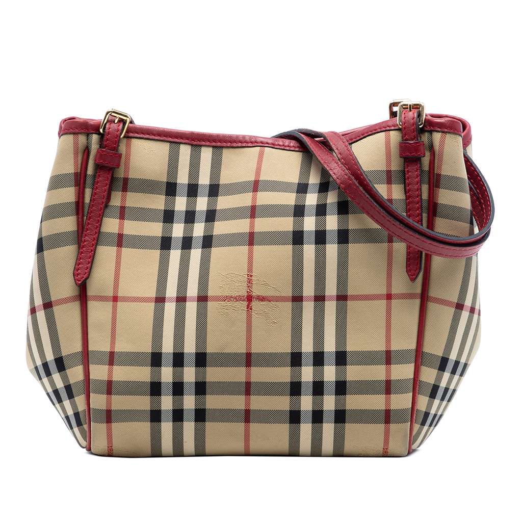 Burberry Small Haymarket Check Canvas Canterbury Tote