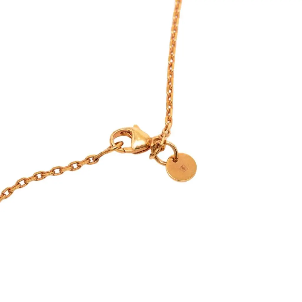 Hermès Small Rose Gold Plated Swift As de Coeur Pendant Necklace Pink Rose Gold Very good - Box View