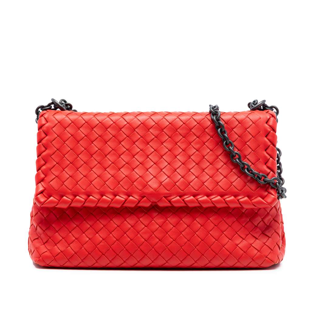 Bottega Veneta Small Nappa Intrecciato Olimpia Shoulder Bag
