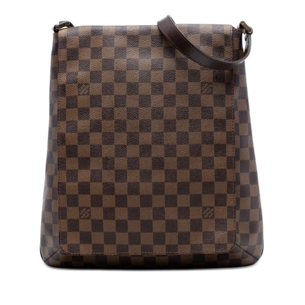 Louis Vuitton Damier Ebene Musette Salsa GM Brown Very good - Front View