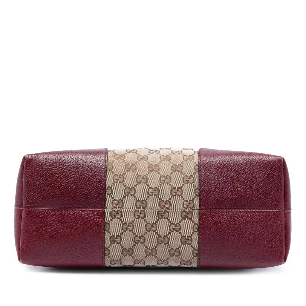 Gucci Medium GG Canvas Bree Dome Tote Beige Canvas Very good - Inside View