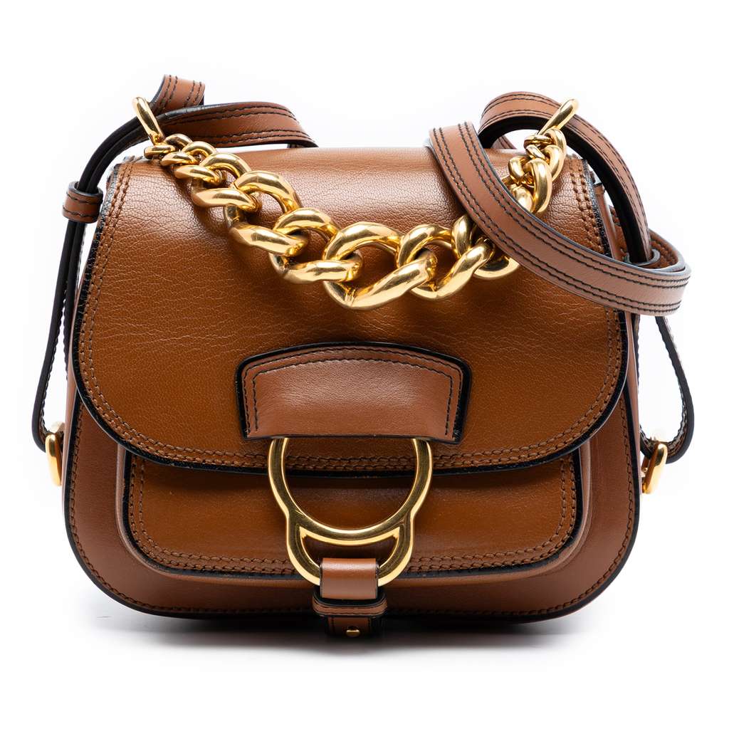 Miu Miu Mini Goatskin Madras Dahlia Satchel