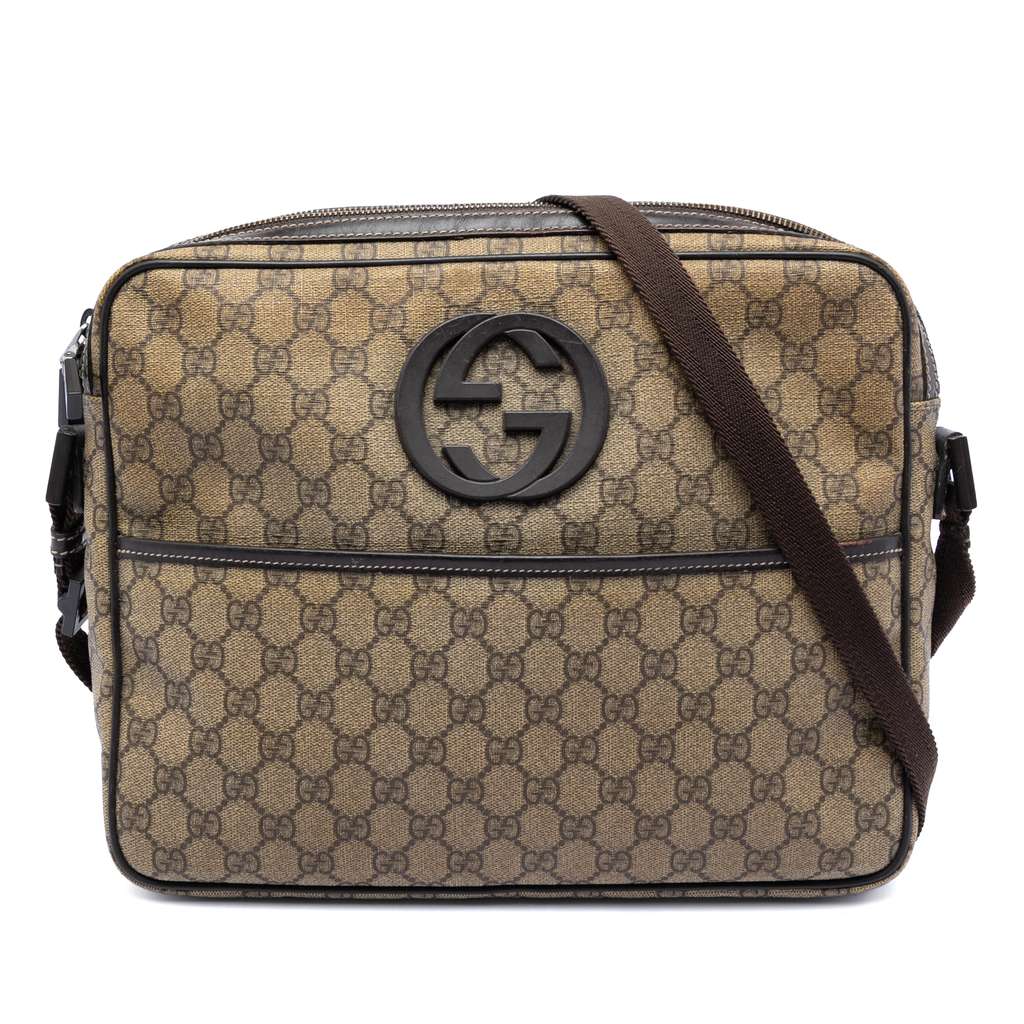 Gucci حقيبة كروسبودي GG Supreme Interlocking G