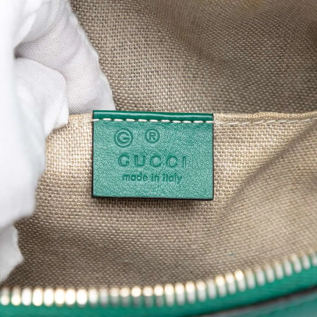 Gucci Mini Microguccissima Dome Satchel Green Leather Very good - Box View