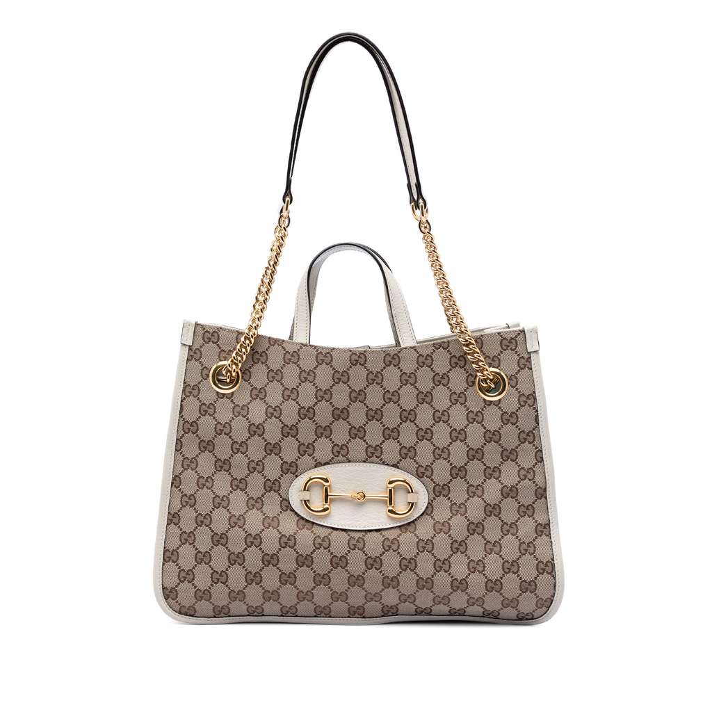 Gucci Medium GG Canvas Horsebit 1955 Chain Tote