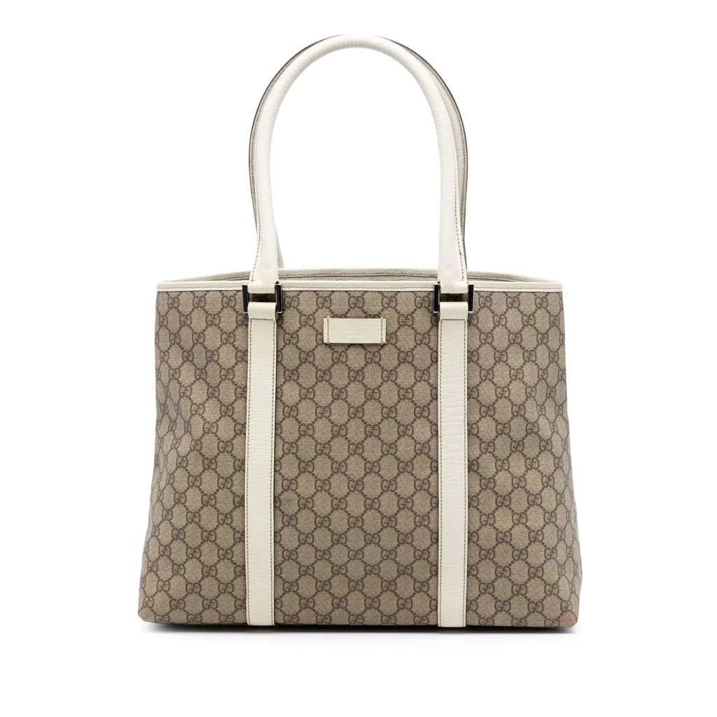 Gucci GG Supreme Joy Tote Beige Canvas Very good - Front View
