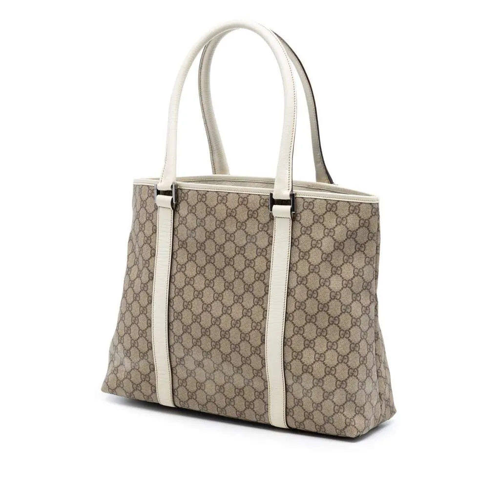 Gucci GG Supreme Joy Tote Beige Canvas Very good - Back View