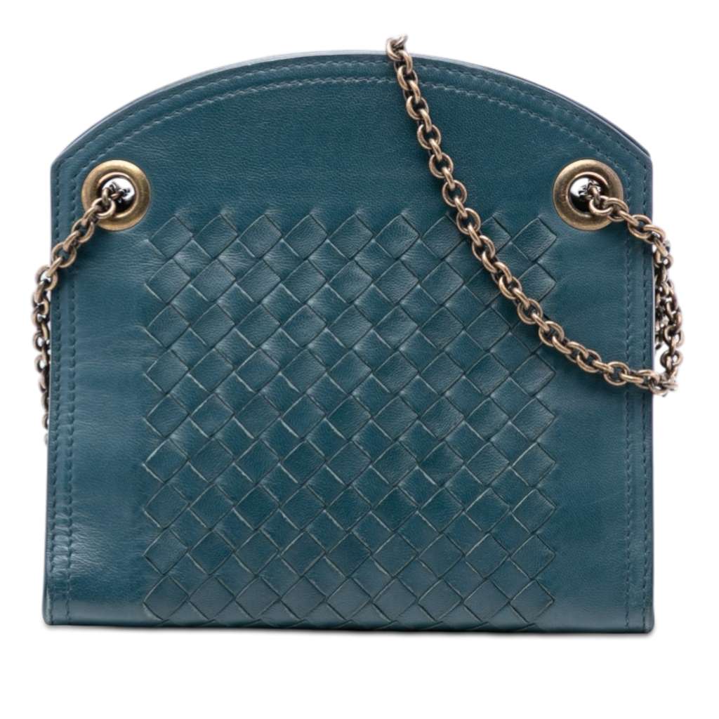 Bottega Veneta Nappa Intrecciato Chain Wallet