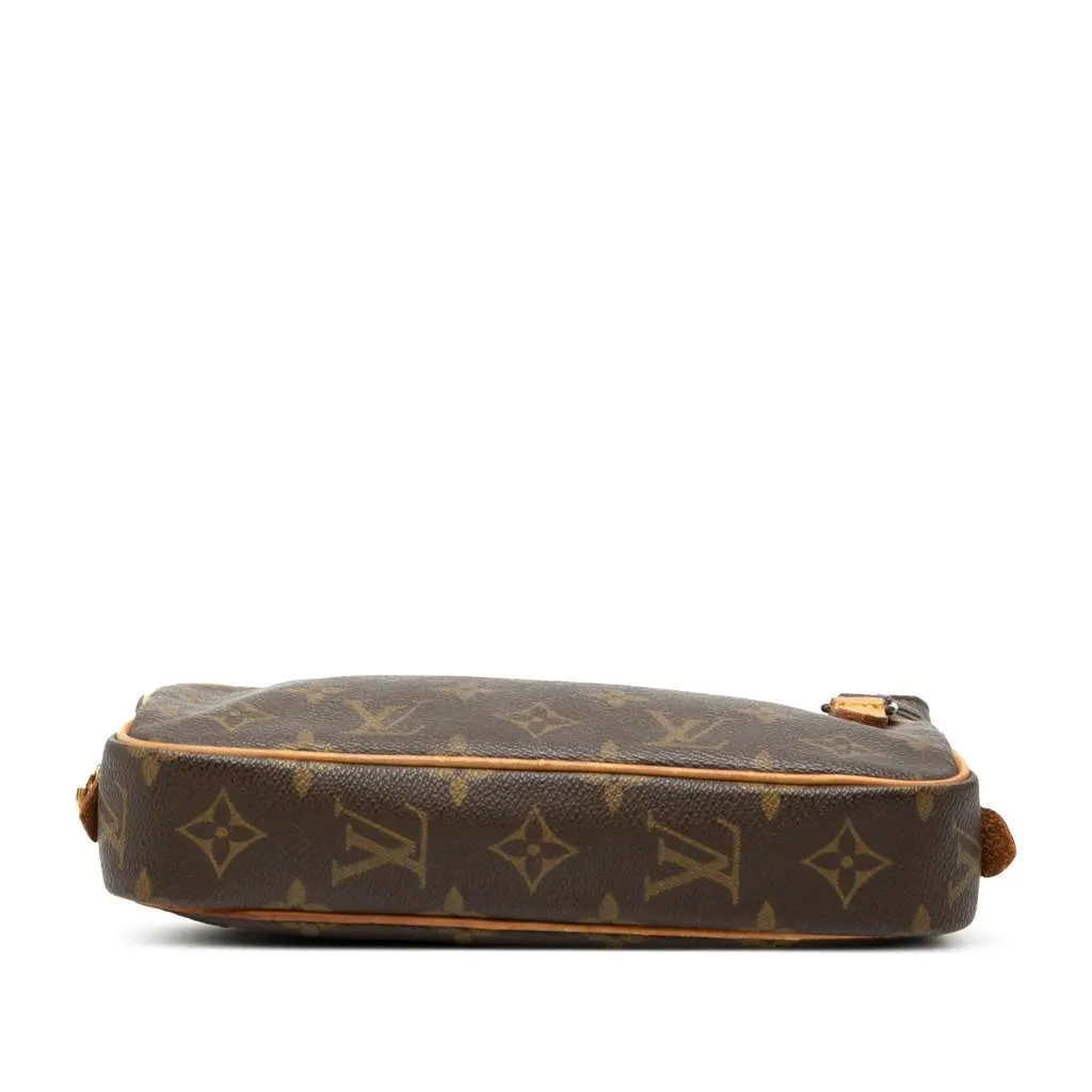 Louis Vuitton Monogram Pochette Marly Bandouliere Brown Good - Inside View