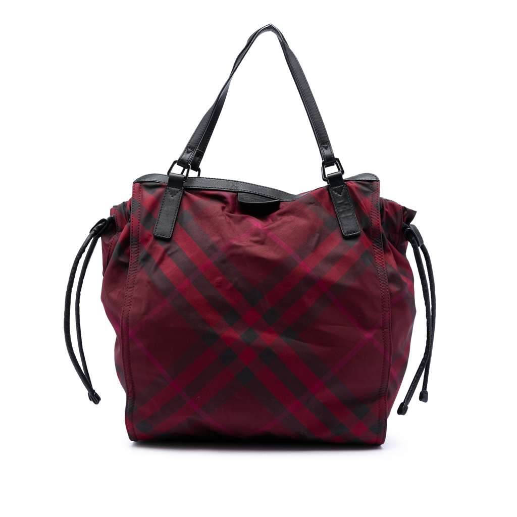 Burberry Supernova Check Nylon Buckleigh Tote