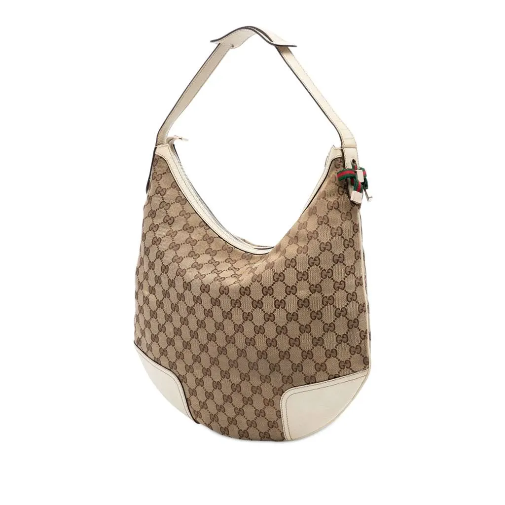 Gucci Large GG Canvas Princy Hobo Beige Canvas Very good - Back View