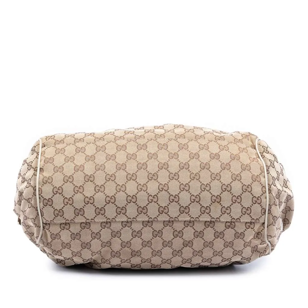 Gucci GG Canvas Sukey Satchel Beige Canvas Very good - Inside View