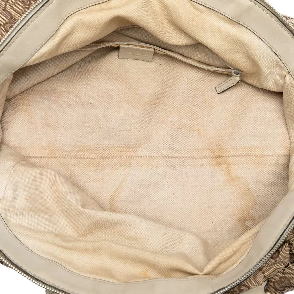 Gucci GG Canvas Sukey Satchel Beige Canvas Very good - Model View