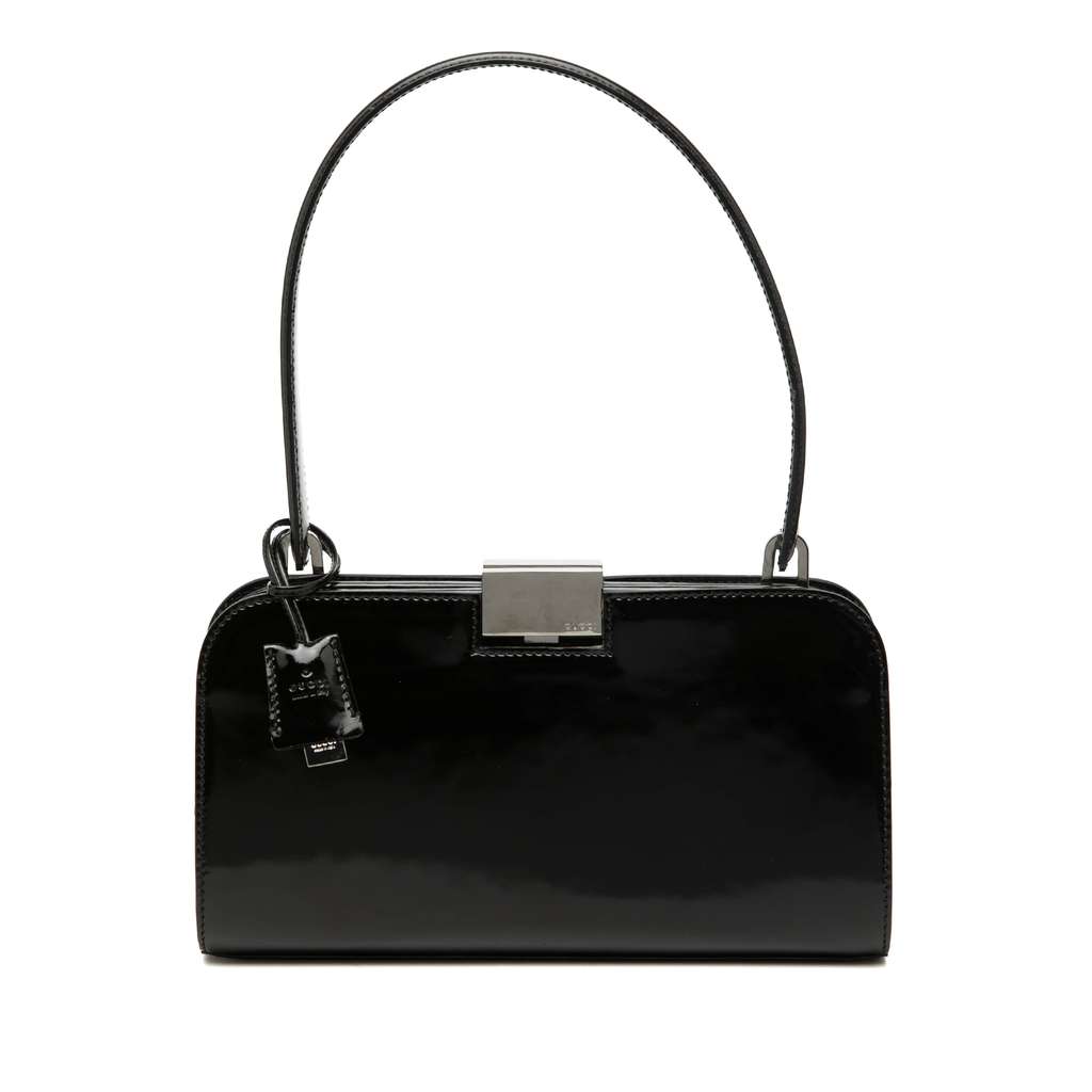 Gucci Patent Clasp Handbag
