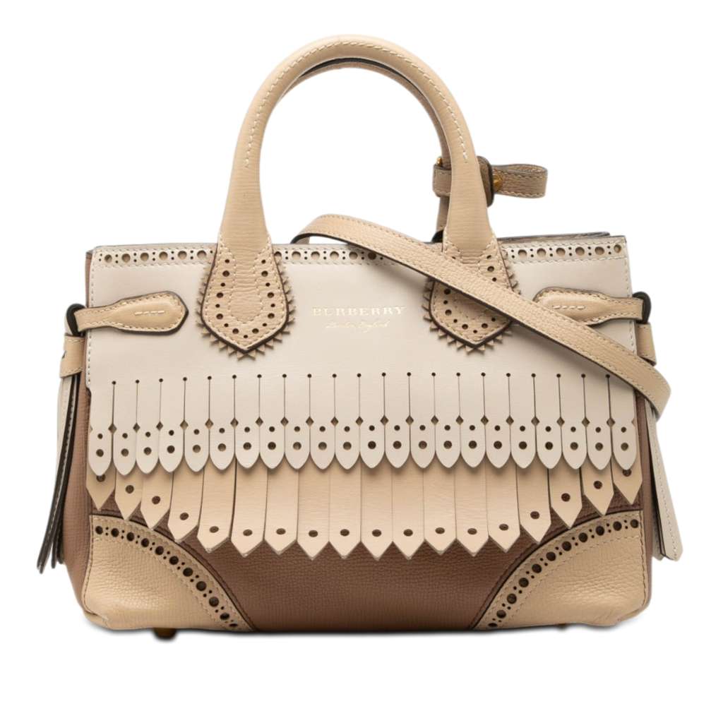 Burberry Small Leather Brogue Banner Satchel