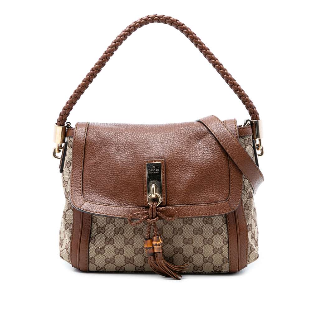 Gucci GG Canvas Bella Flap Satchel