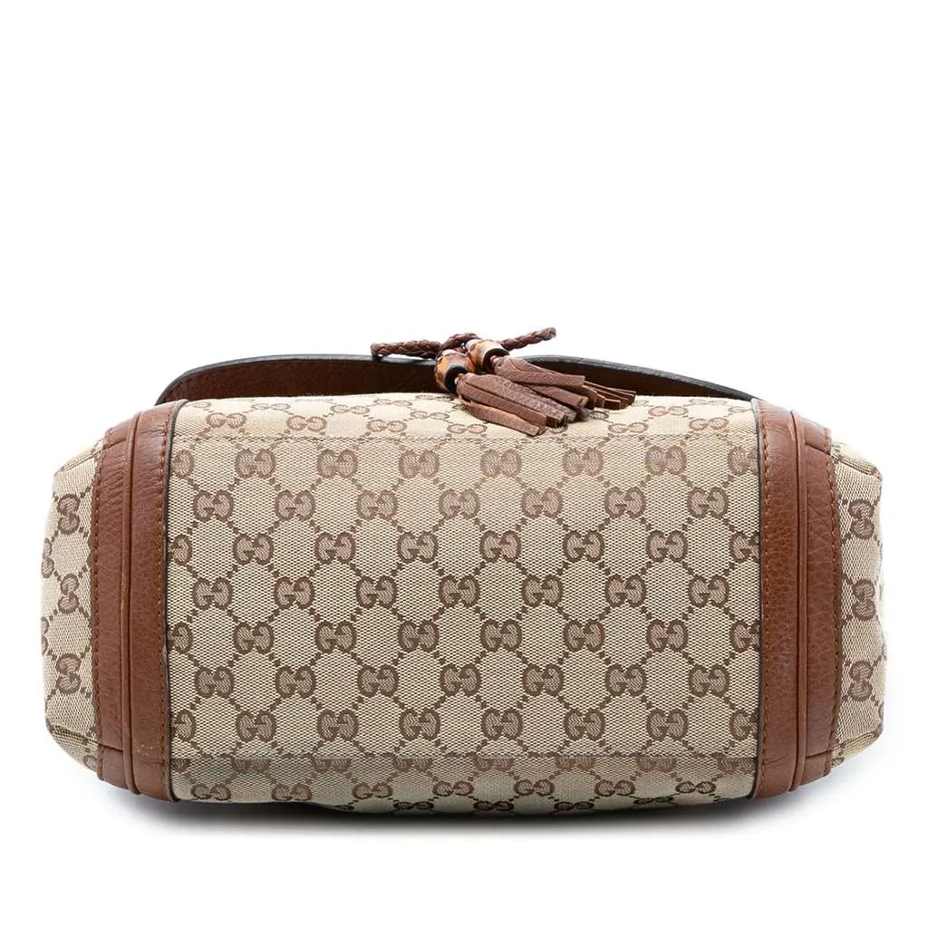 Gucci GG Canvas Bella Flap Satchel Beige Canvas Very good - Inside View