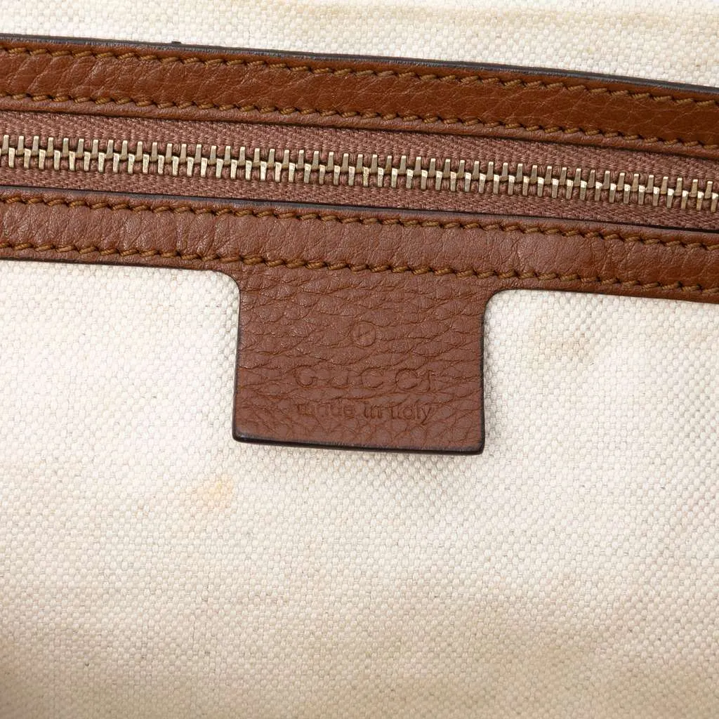 Gucci GG Canvas Bella Flap Satchel Beige Canvas Very good - Box View