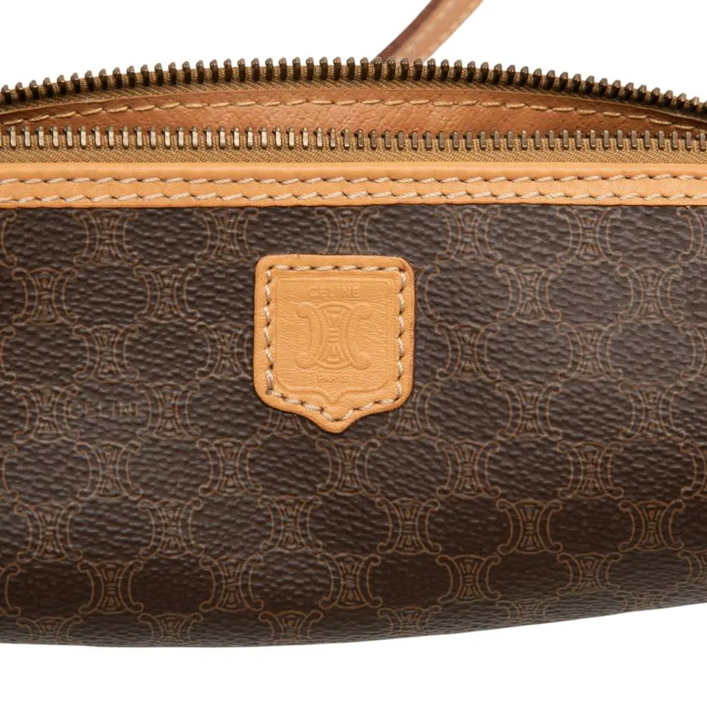 Celine Macadam Coated Canvas Crossbody Brown Canvas Very good - Box View