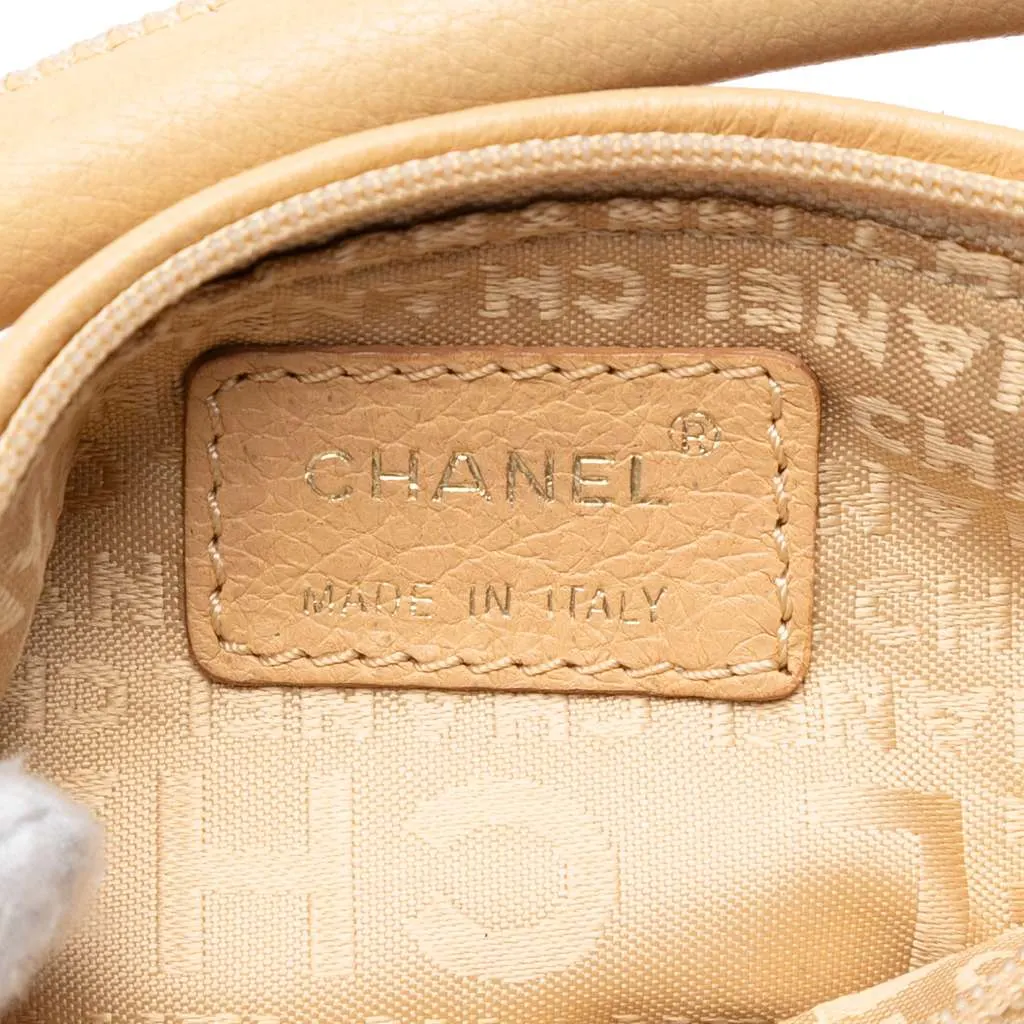 Chanel CC Calfskin Tassel Hobo Beige Leather Very good - Box View