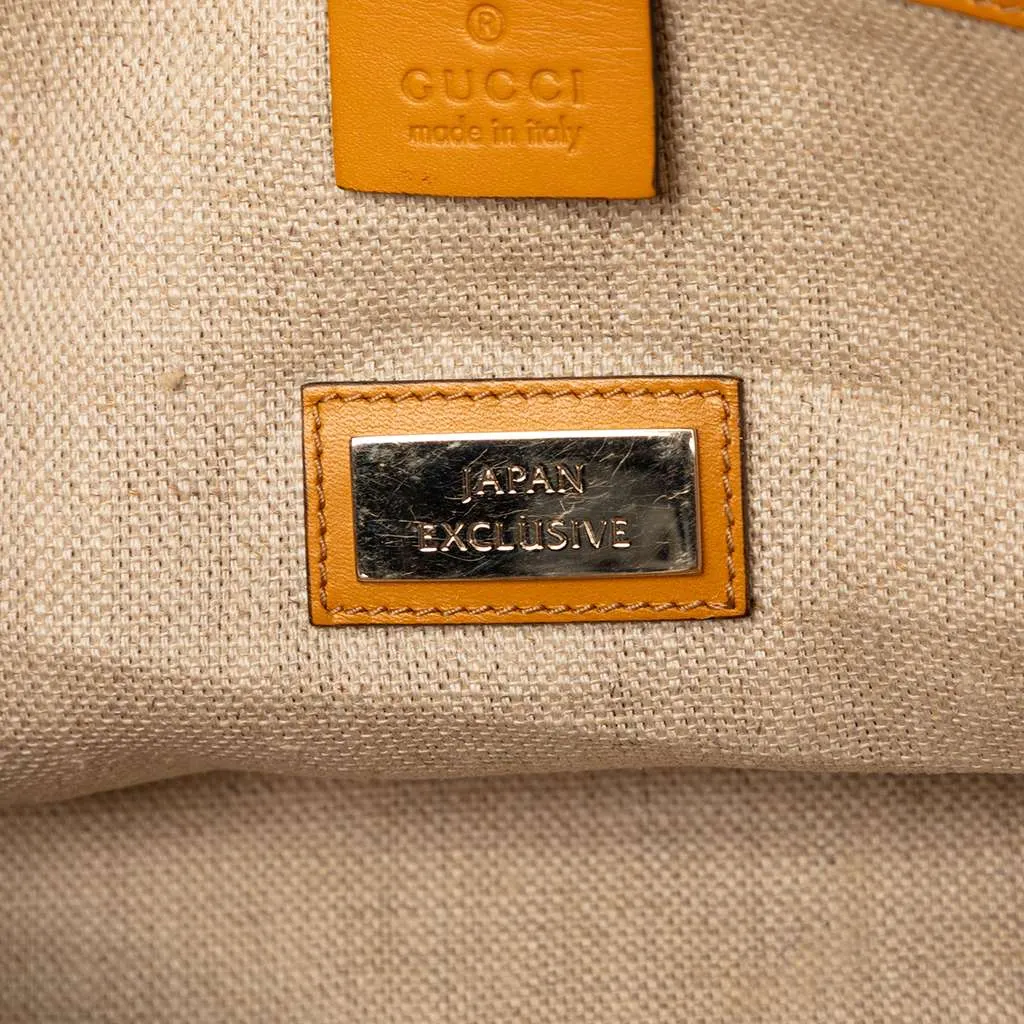 Gucci Medium Canvas Craft Tote Brown Canvas Very good - Box View