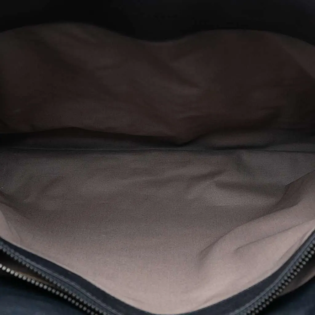 Bottega Veneta Nappa Intrecciato Club Fume Briefcase Black Leather Very good - Model View