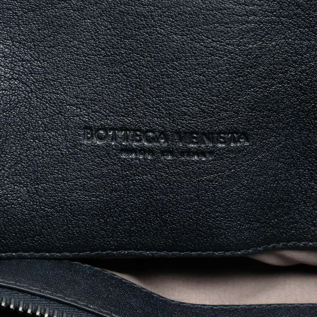 Bottega Veneta Nappa Intrecciato Club Fume Briefcase Black Leather Very good - Box View