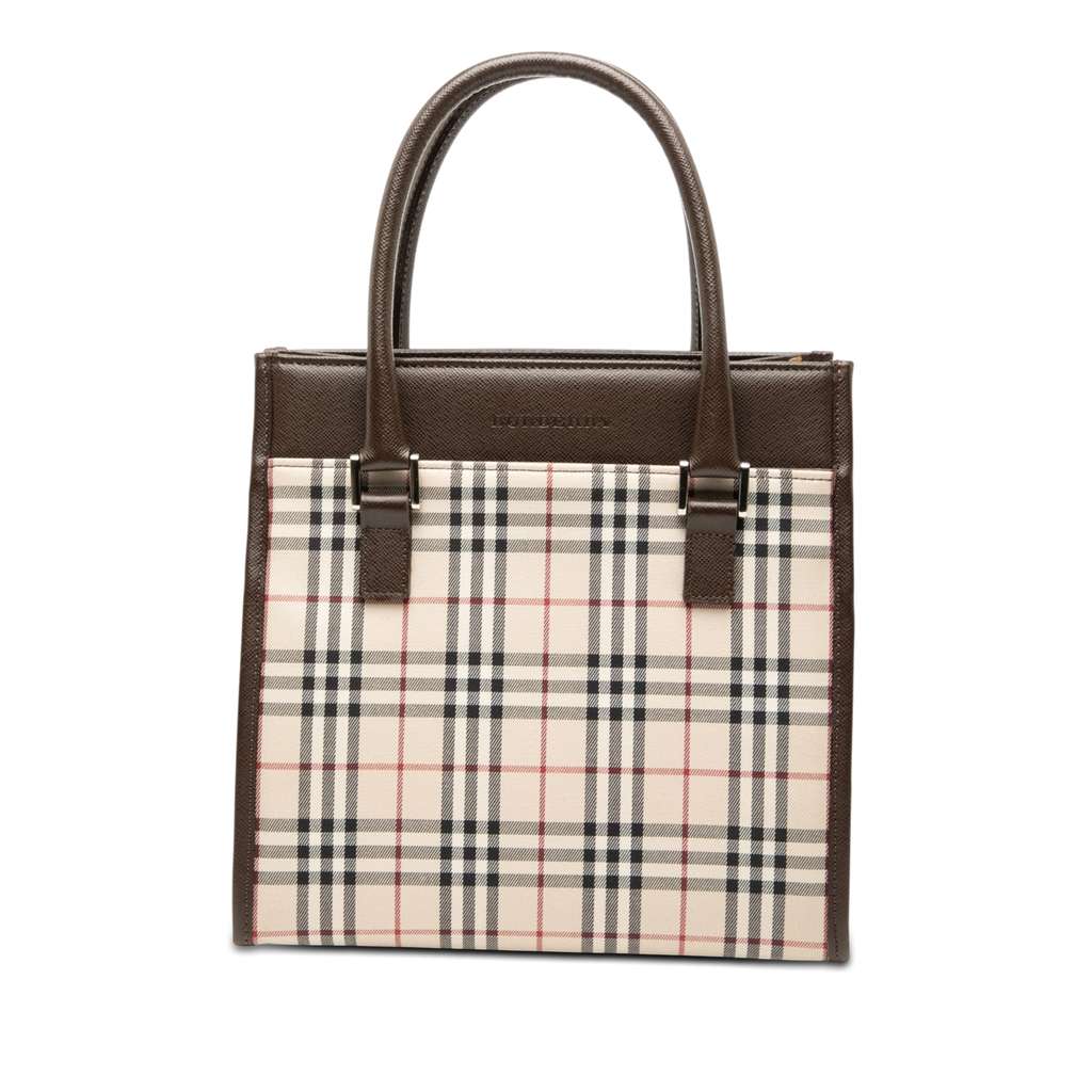 Burberry House Check Canvas Handbag