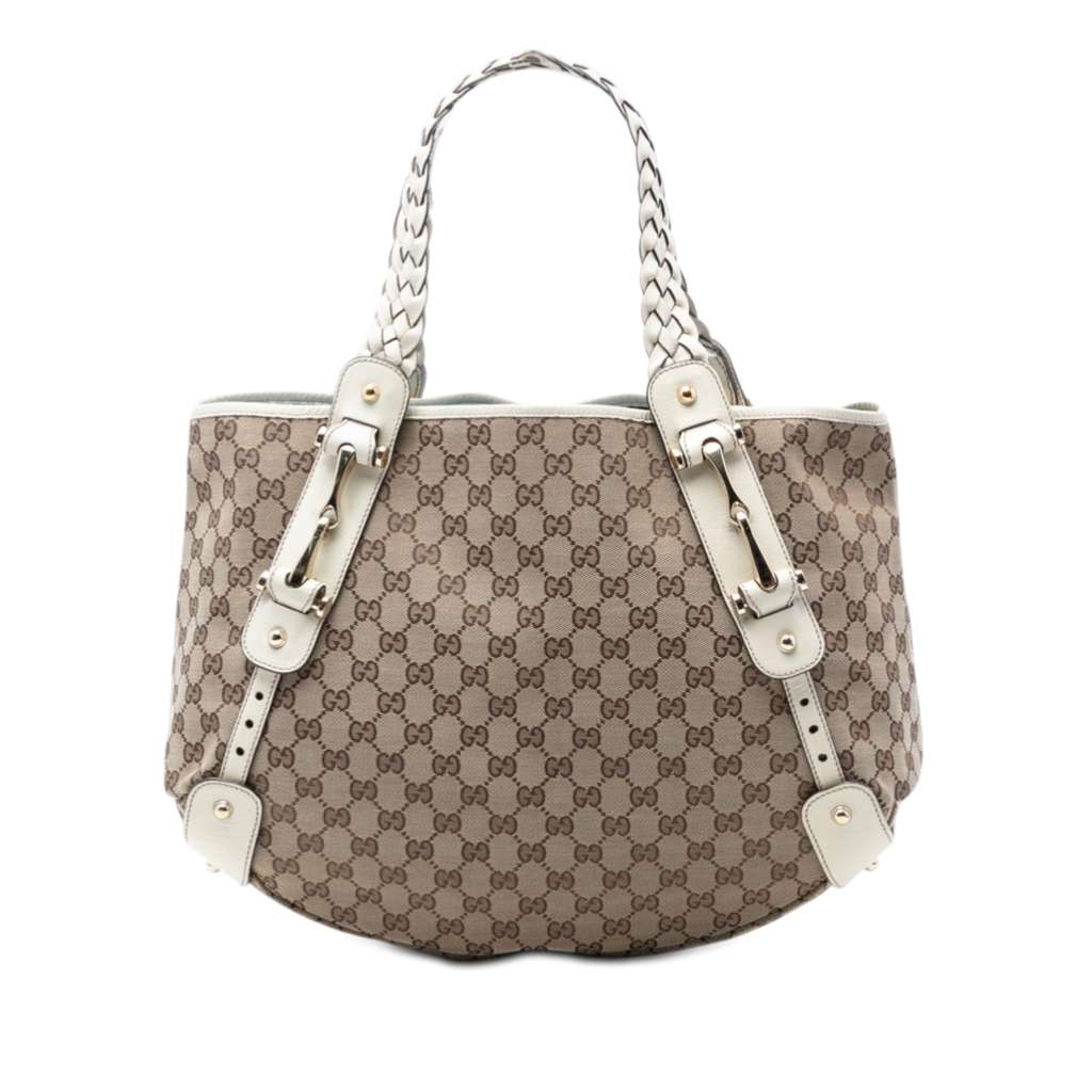 Gucci GG Canvas Horsebit Pelham Shoulder Bag