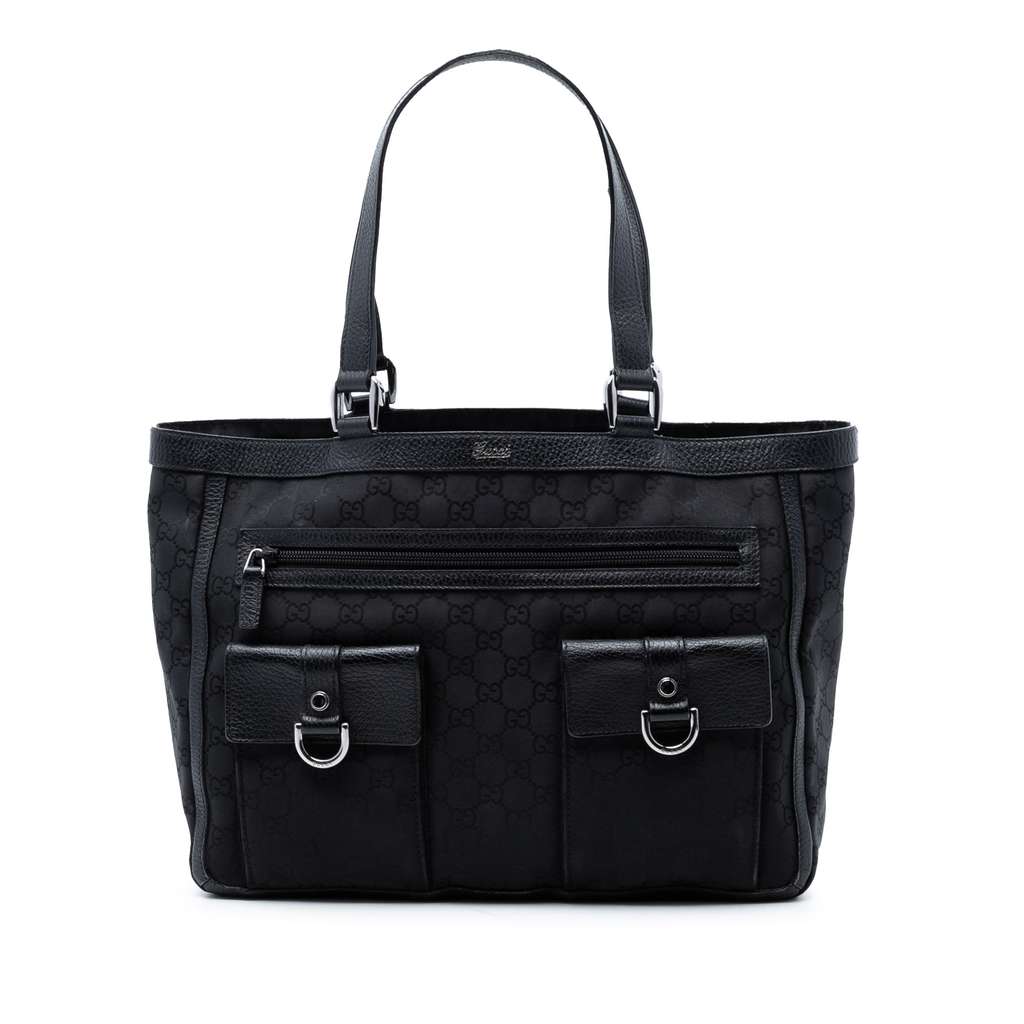 Gucci GG Nylon Abbey D Ring Pocket Tote