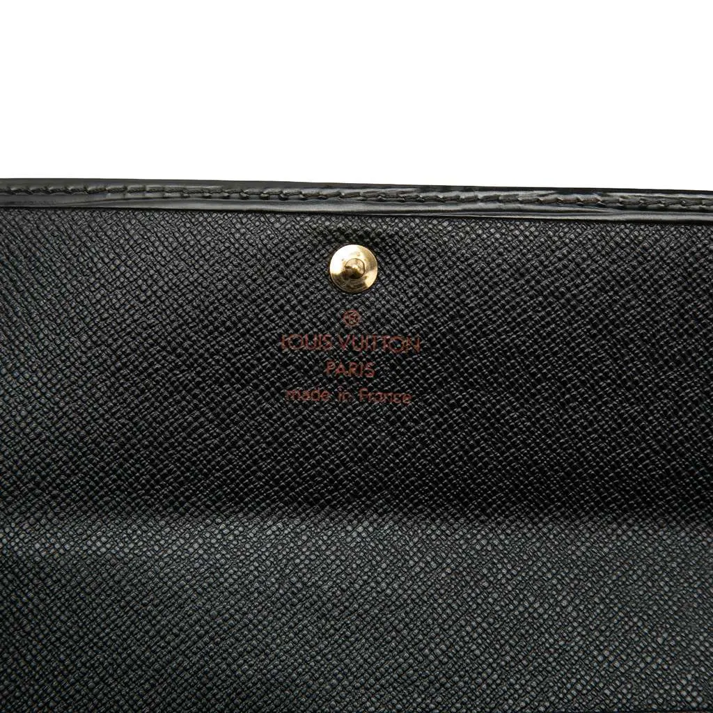 Louis Vuitton Epi Porte Tresor International Long Wallet Black Leather Very good - Box View