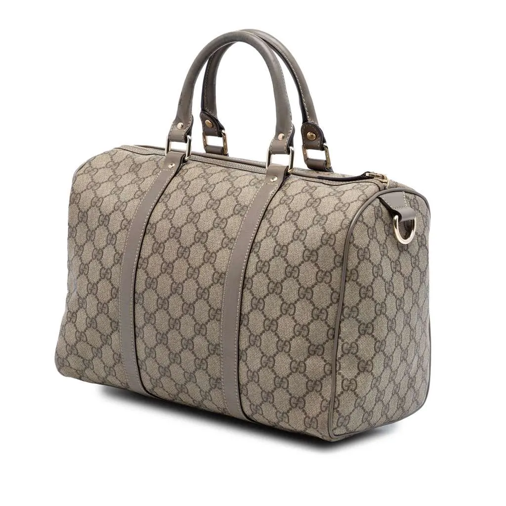 Gucci Medium GG Supreme Joy Boston Bag Beige Canvas Very good - Back View