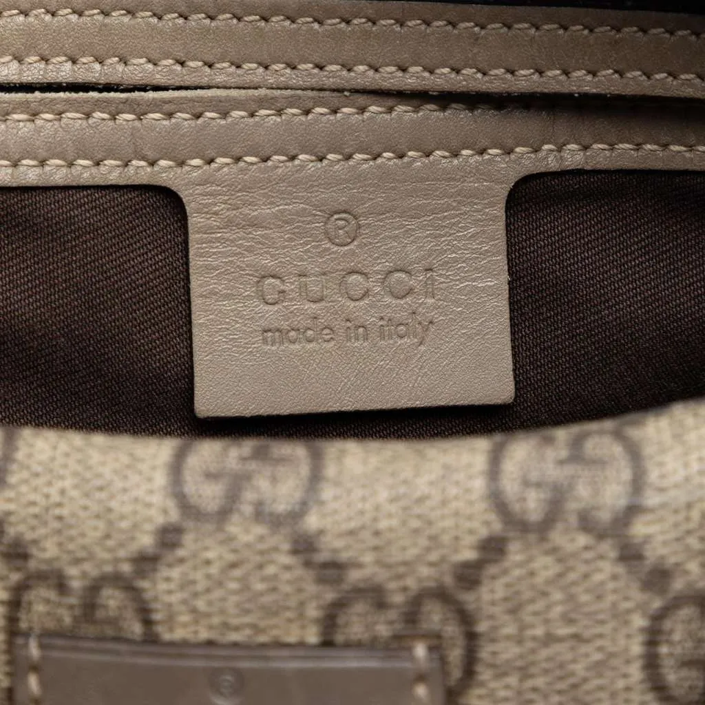 Gucci Medium GG Supreme Joy Boston Bag Beige Canvas Very good - Box View