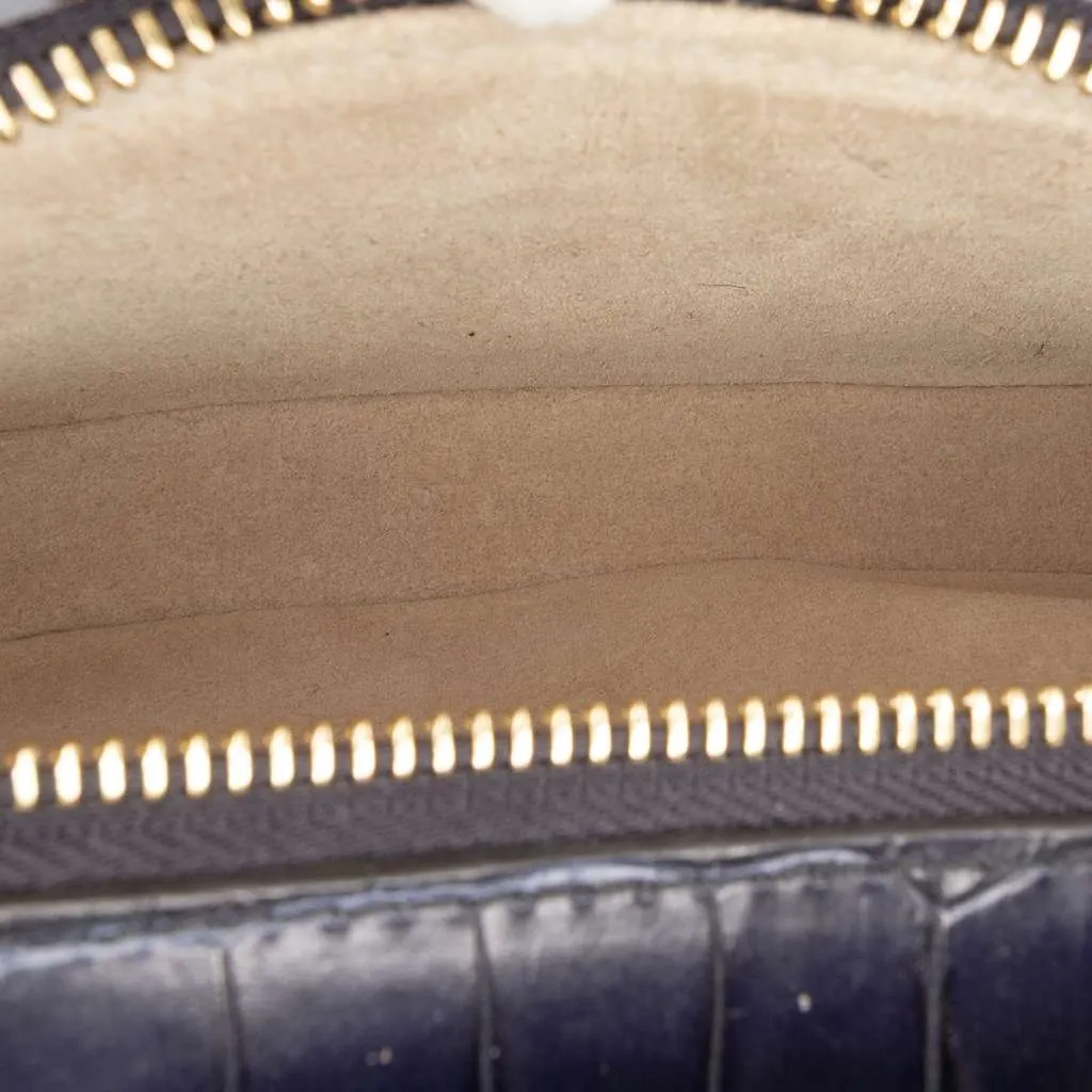 Chloé Mini Croc Embossed Leather C Vanity Bag Black Leather Very good - Box View