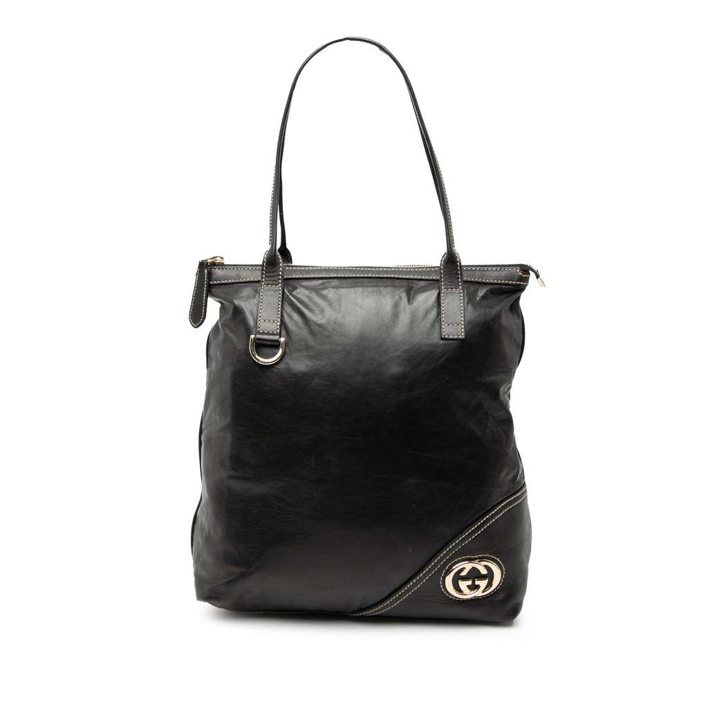 Gucci Leather Britt Tote