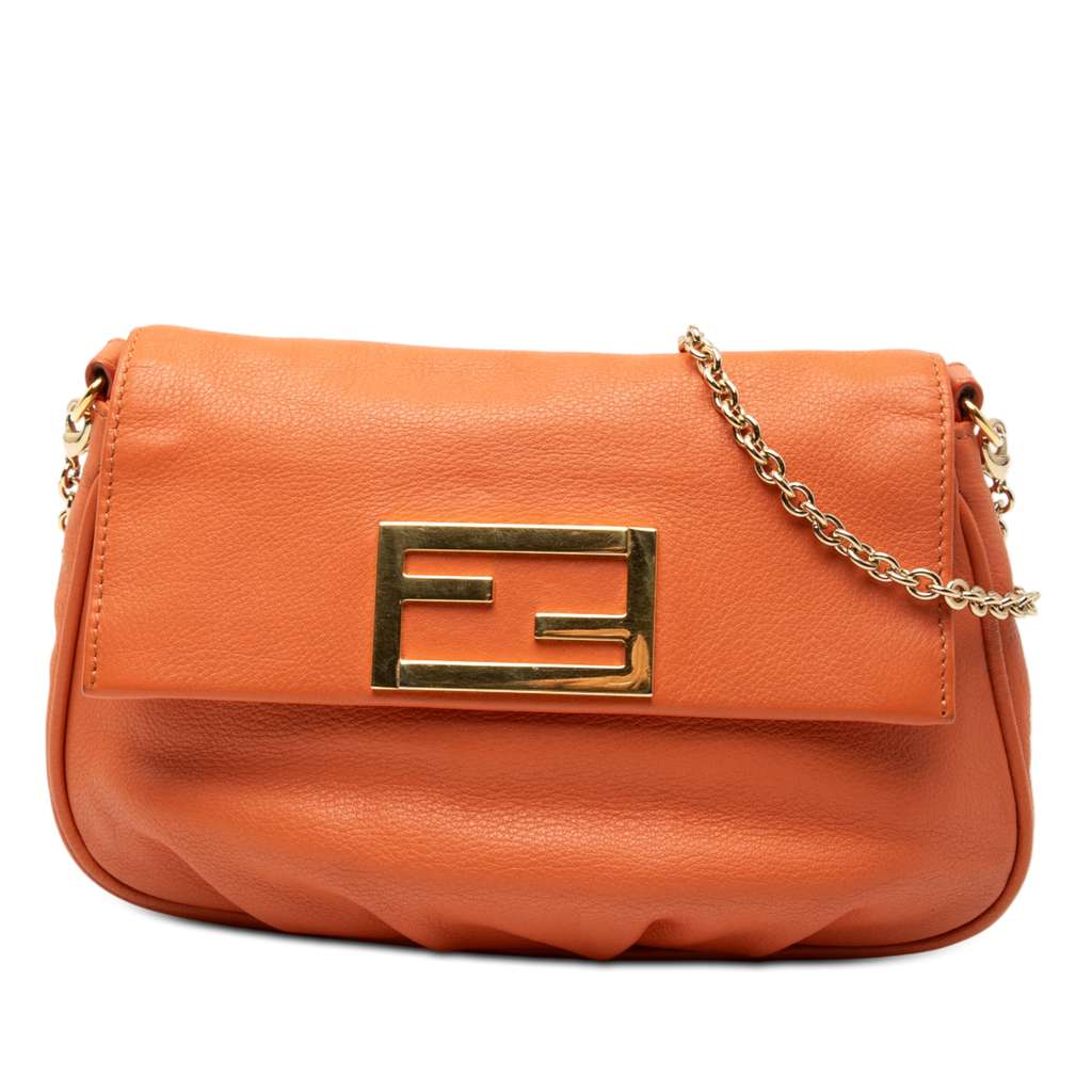Fendi حقيبة كروس فنديستا بوشيت من الجلد