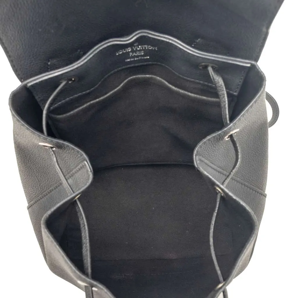 Louis Vuitton Taurillon Lockme Backpack Black Leather Good - Model View