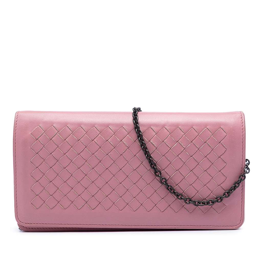 Bottega Veneta Nappa Intrecciato Continental Wallet on Chain