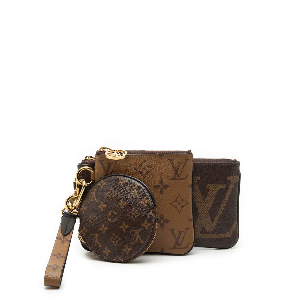 Louis Vuitton مجموعة حقائب ثلاثية عملاقة معكوسة بنقش المونوغرام