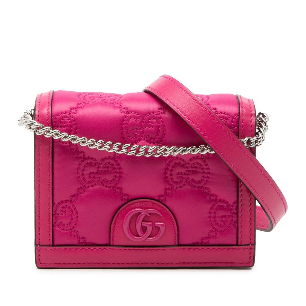 Gucci Mini GG Embossed Leather Satchel