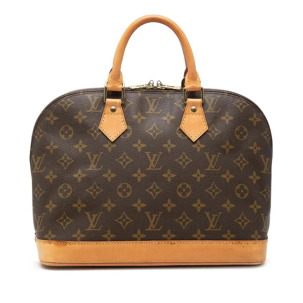 Louis Vuitton Monogram Alma PM Brown Very good - Front View