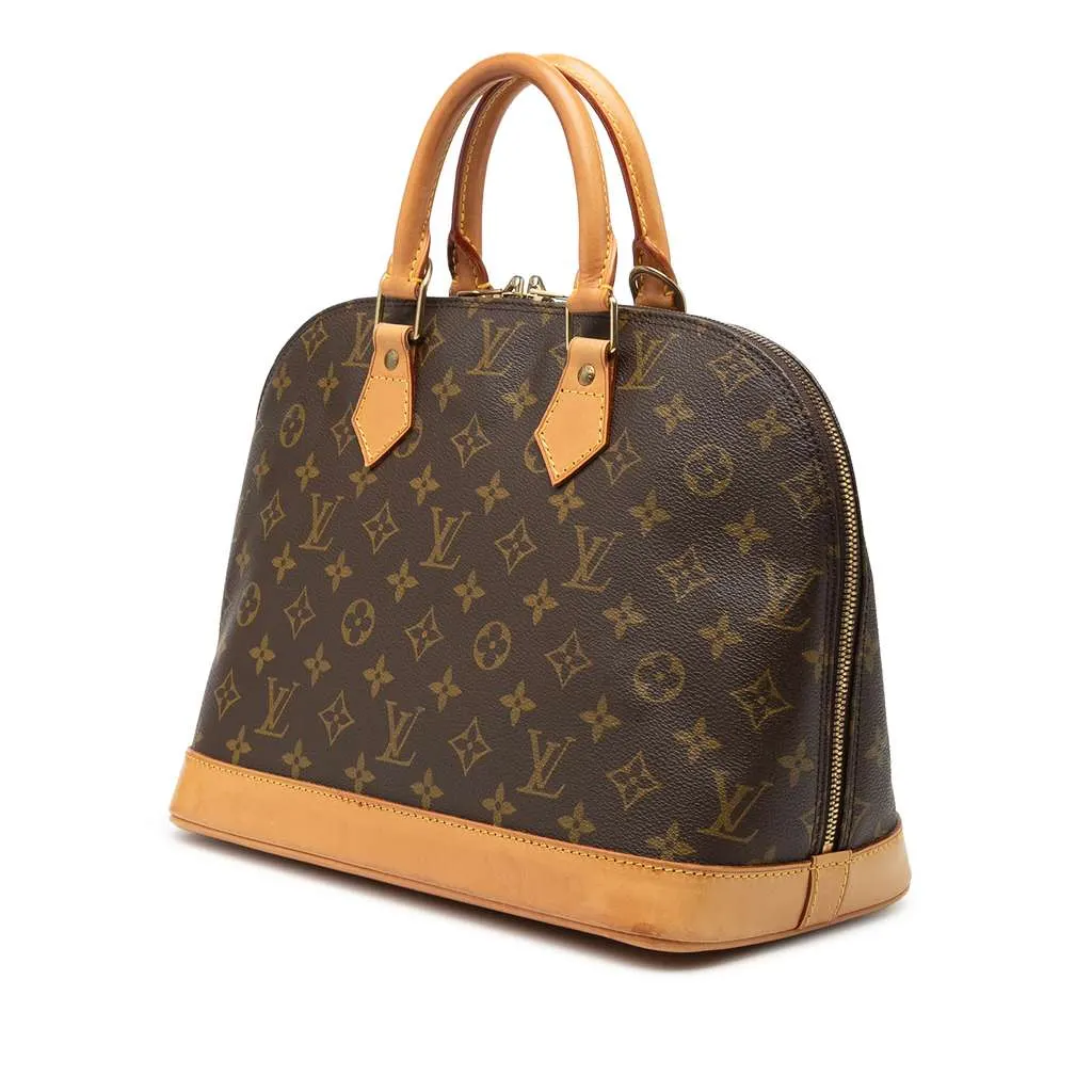 Louis Vuitton Monogram Alma PM Brown Very good - Back View