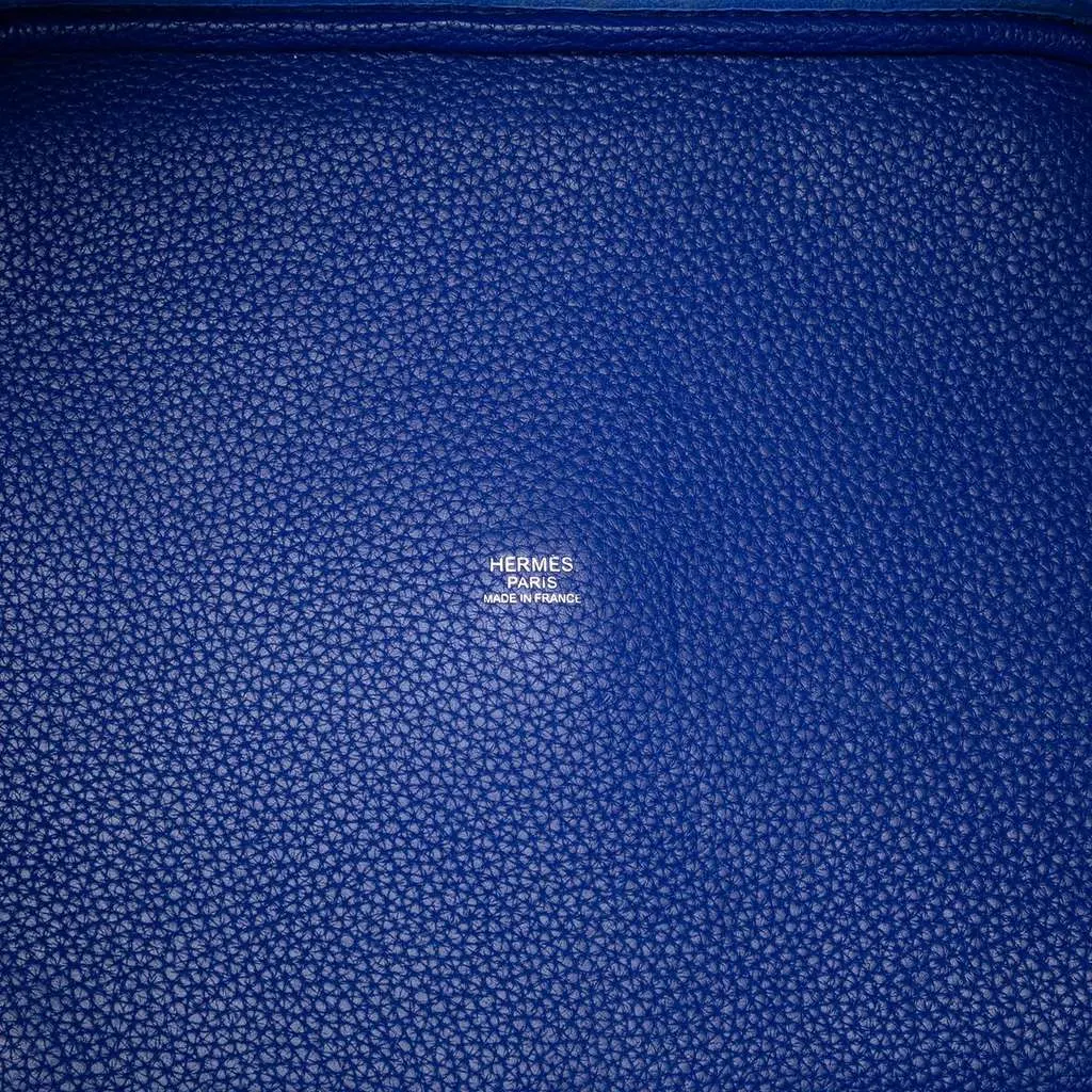Hermès Clemence Picotin Lock 26 Blue Leather Very good - Model View