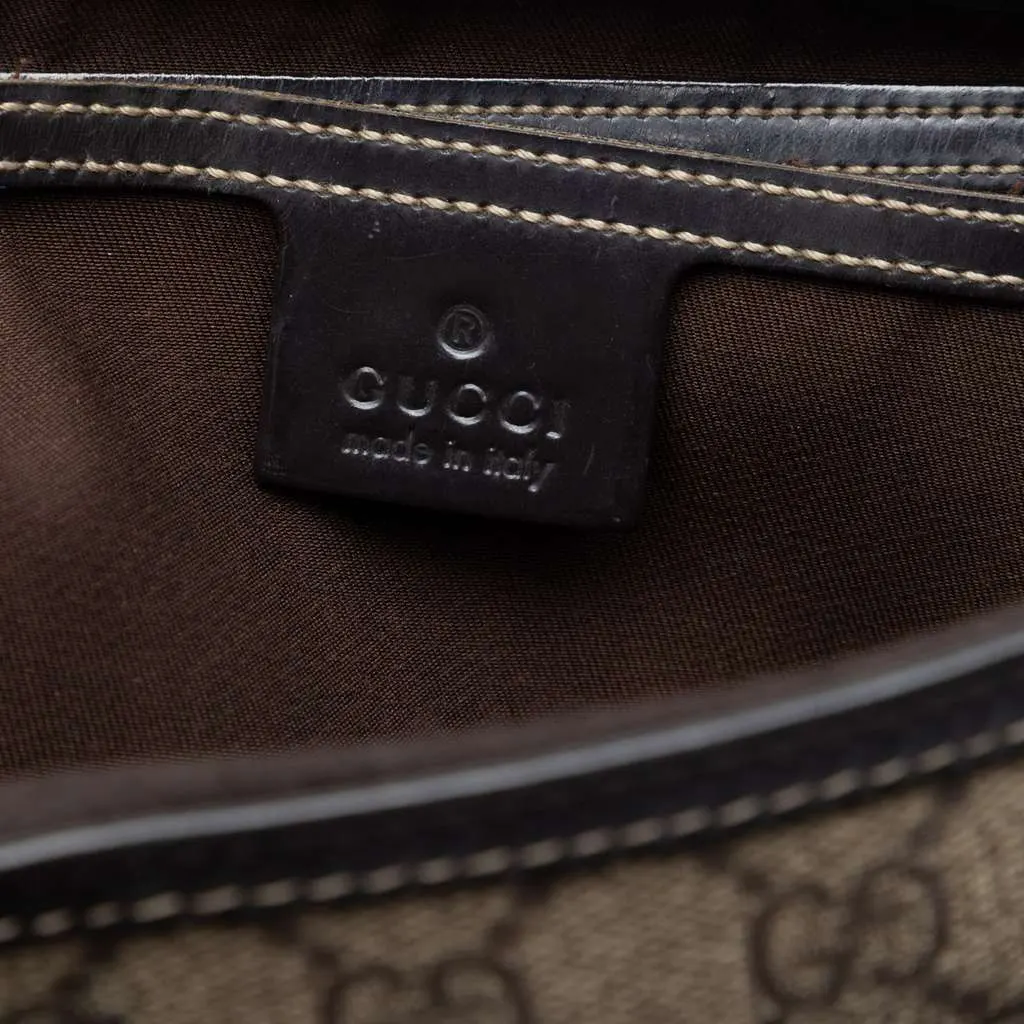 Gucci GG Supreme Satchel Beige Canvas Very good - Box View