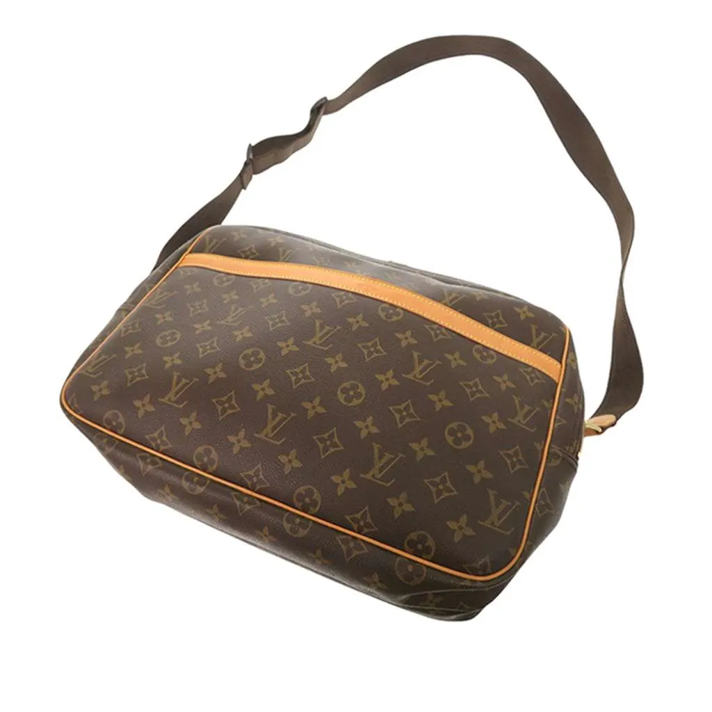 Louis Vuitton Monogram Reporter GM Brown Very good - Model View